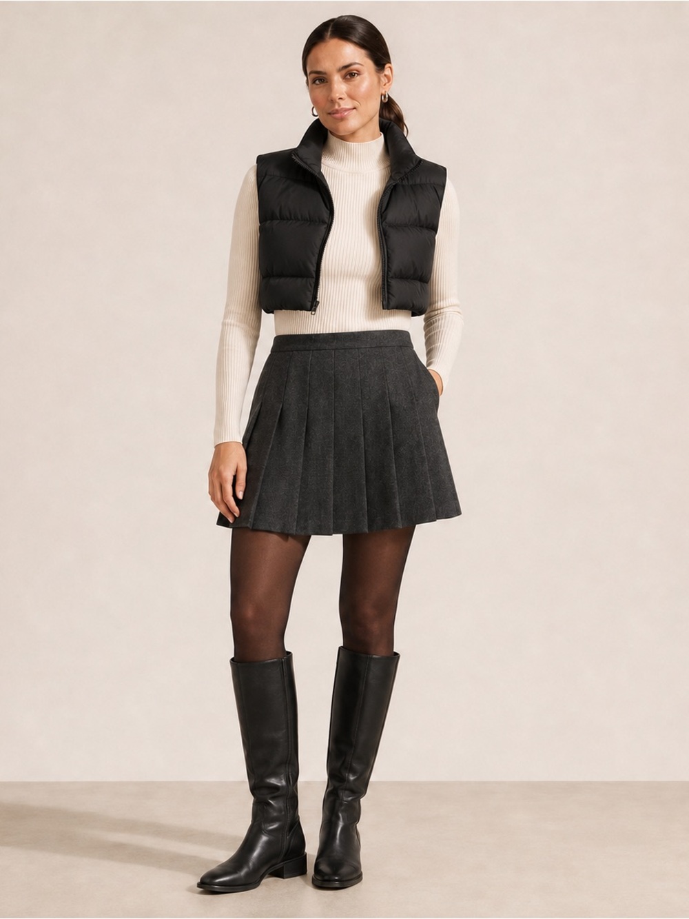 Aeropostale black Puffer Vest